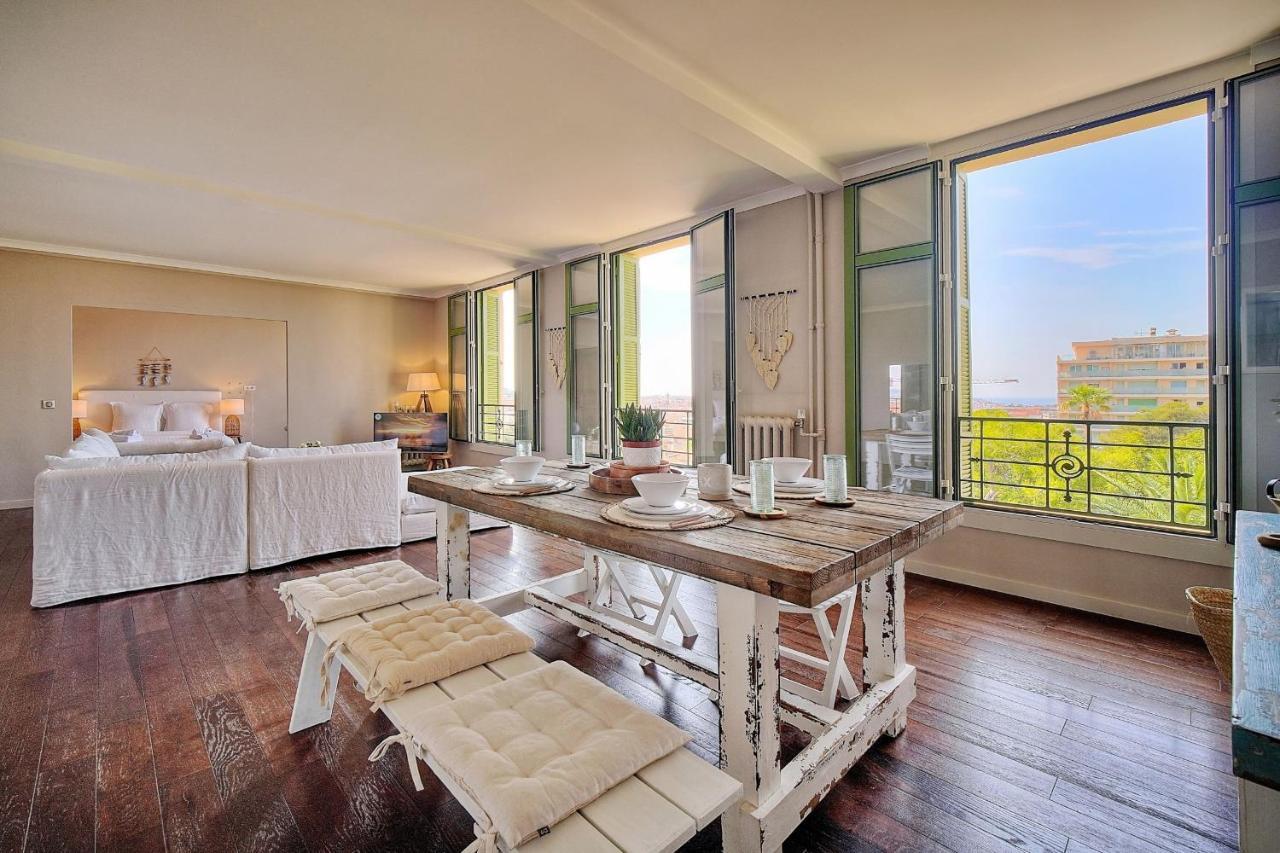 Immogroom - Large Apartment - Parking - Air Conditioning - Sea View - Wifi Cannes Bagian luar foto